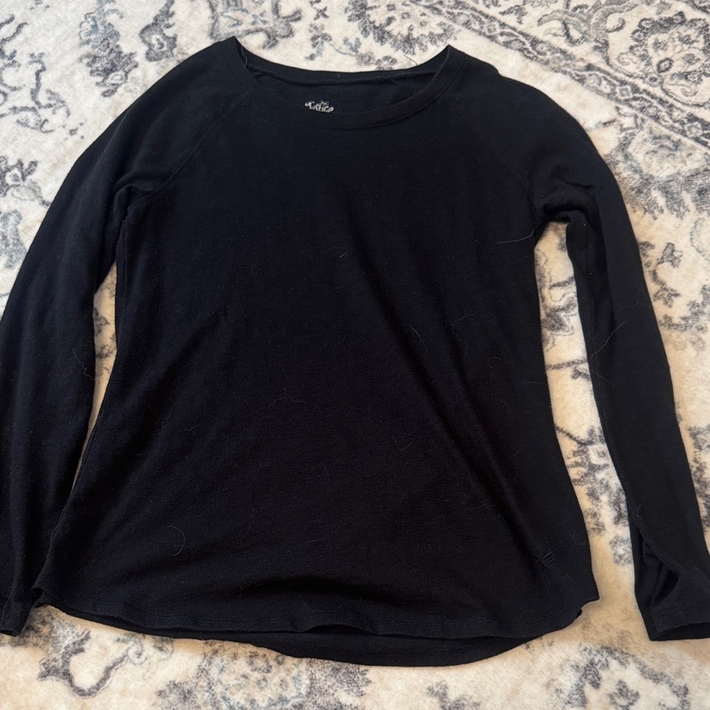 Justice Black Long Sleeve Shirt